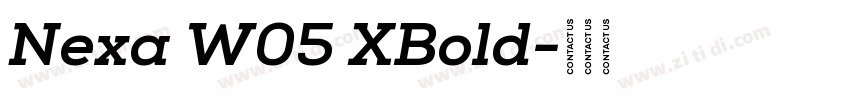 Nexa W05 XBold字体转换